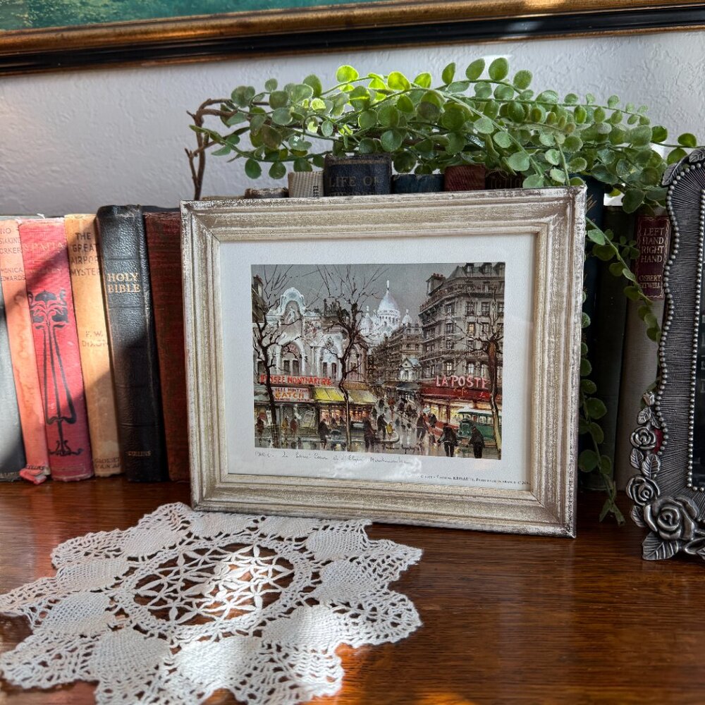 1971 French Signed Print of "Du Tertre in Montmarte" by Maurice Legendre - Picture 8 of 11